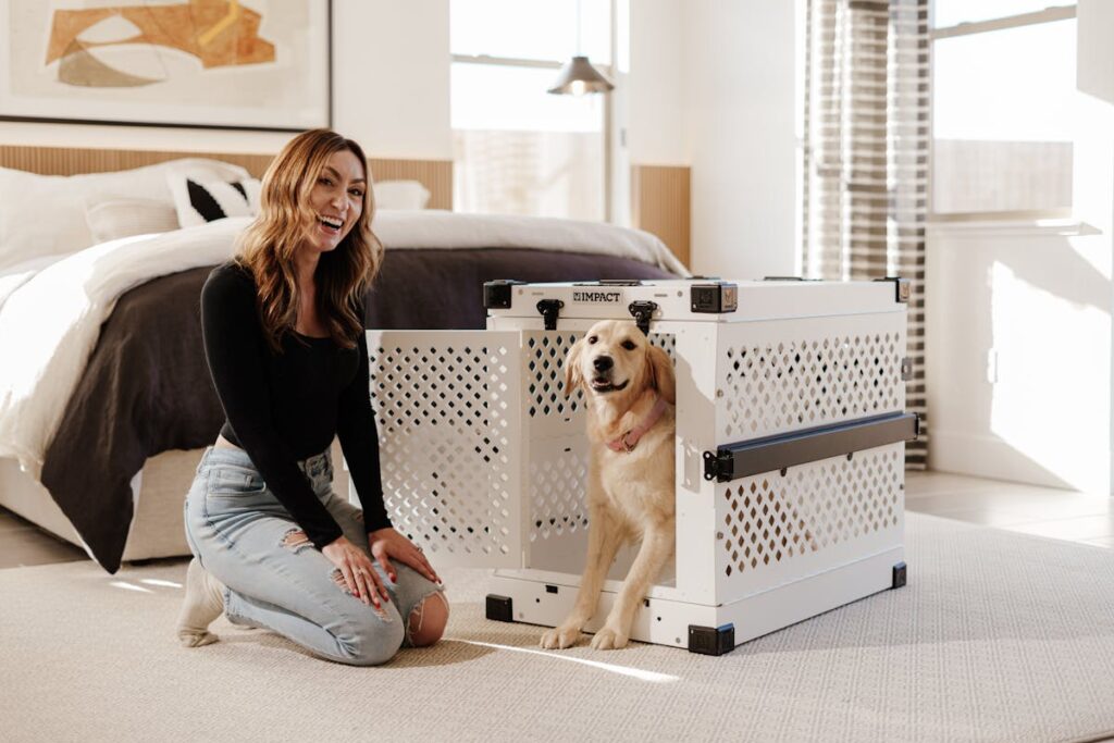 crate train a dog fast